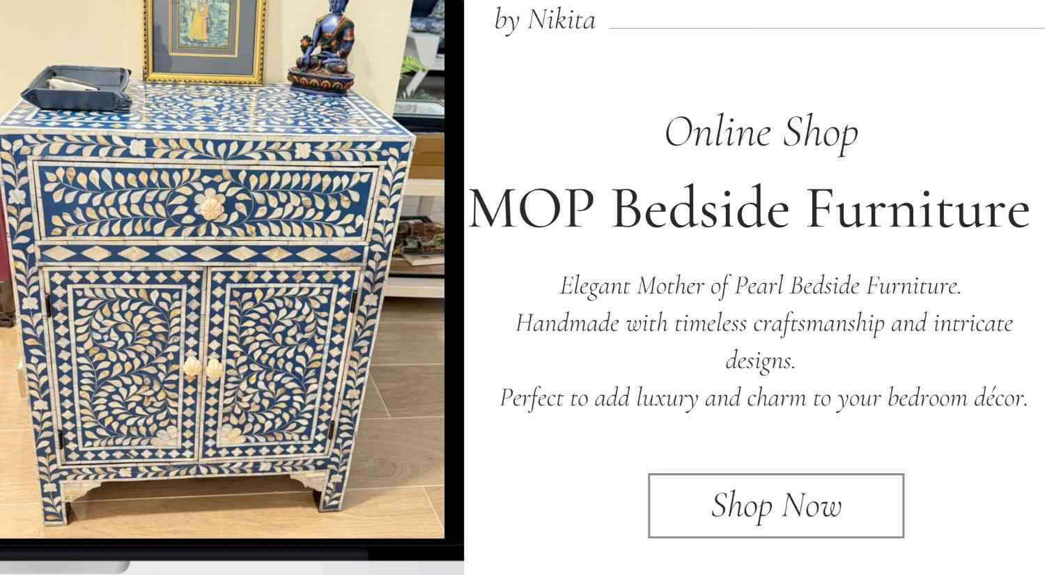 Handmade Bone Inlay and Mother of Pearl Furniture by Niktan Export – premium artisan craftsmanship with worldwide shipping at fair prices