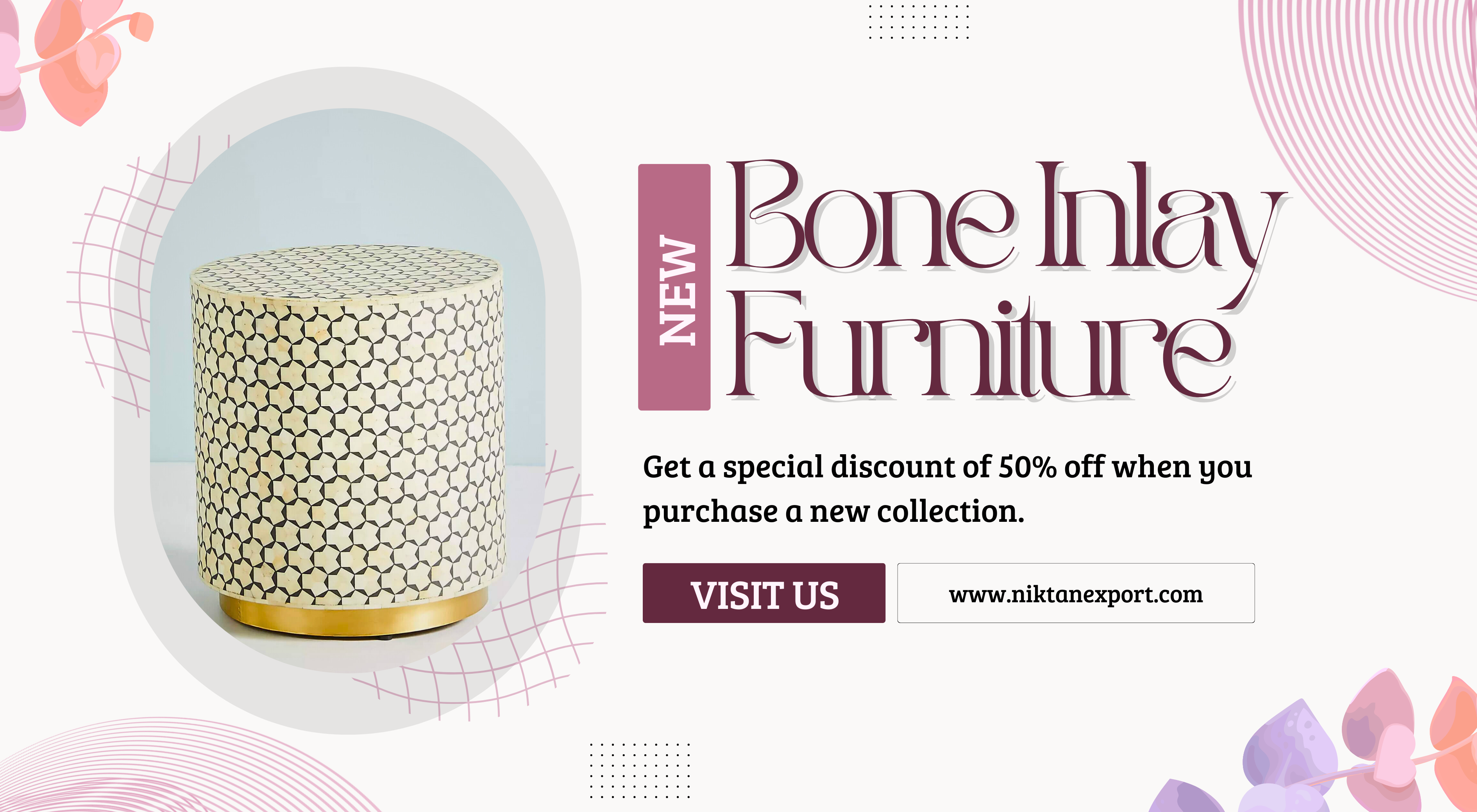 Artisan Black Bone Inlay Coffee Table with Brass Base – Handmade 2025 Collection