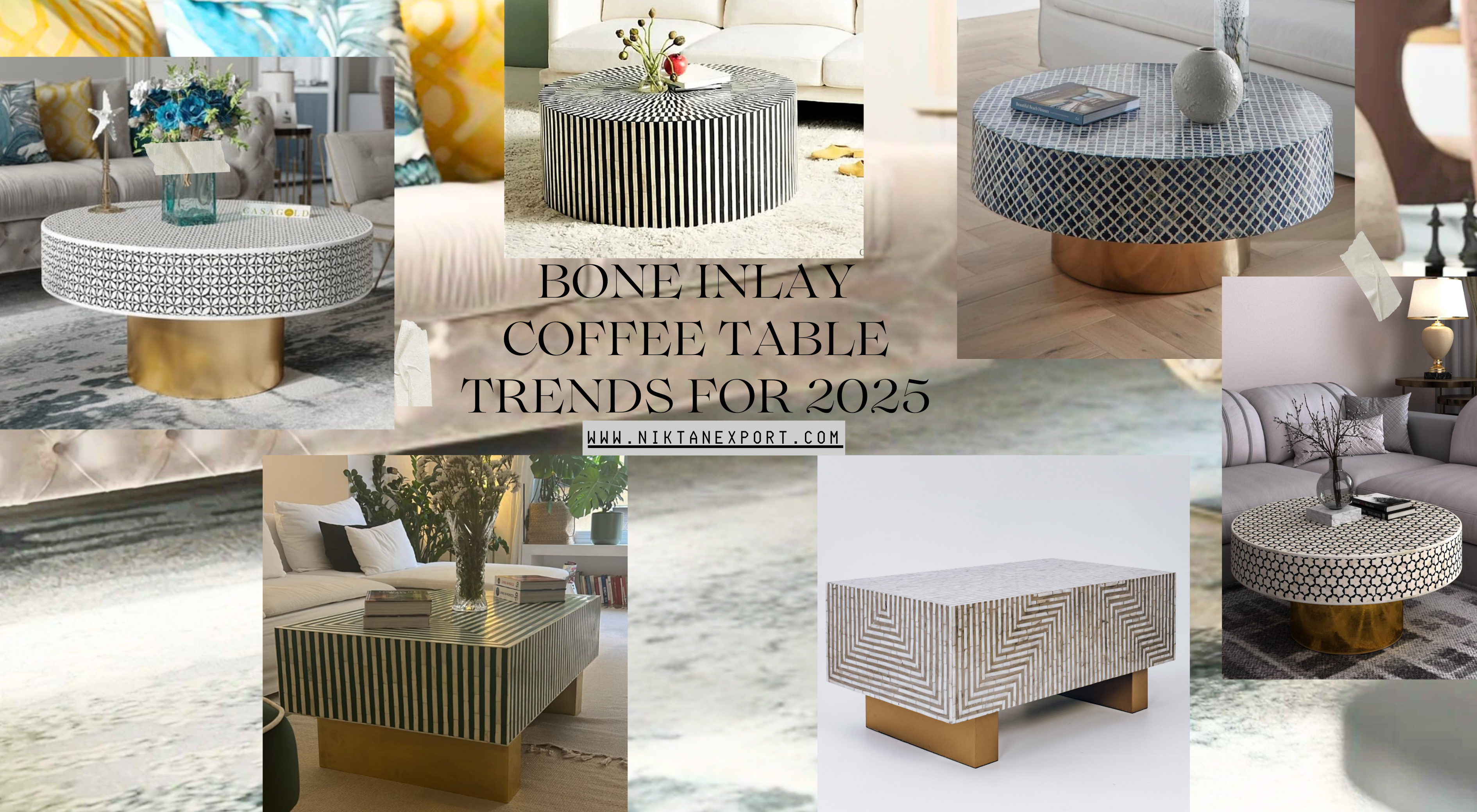 Bone Inlay Coffee Tables Are Redefining Modern Homes in 2025