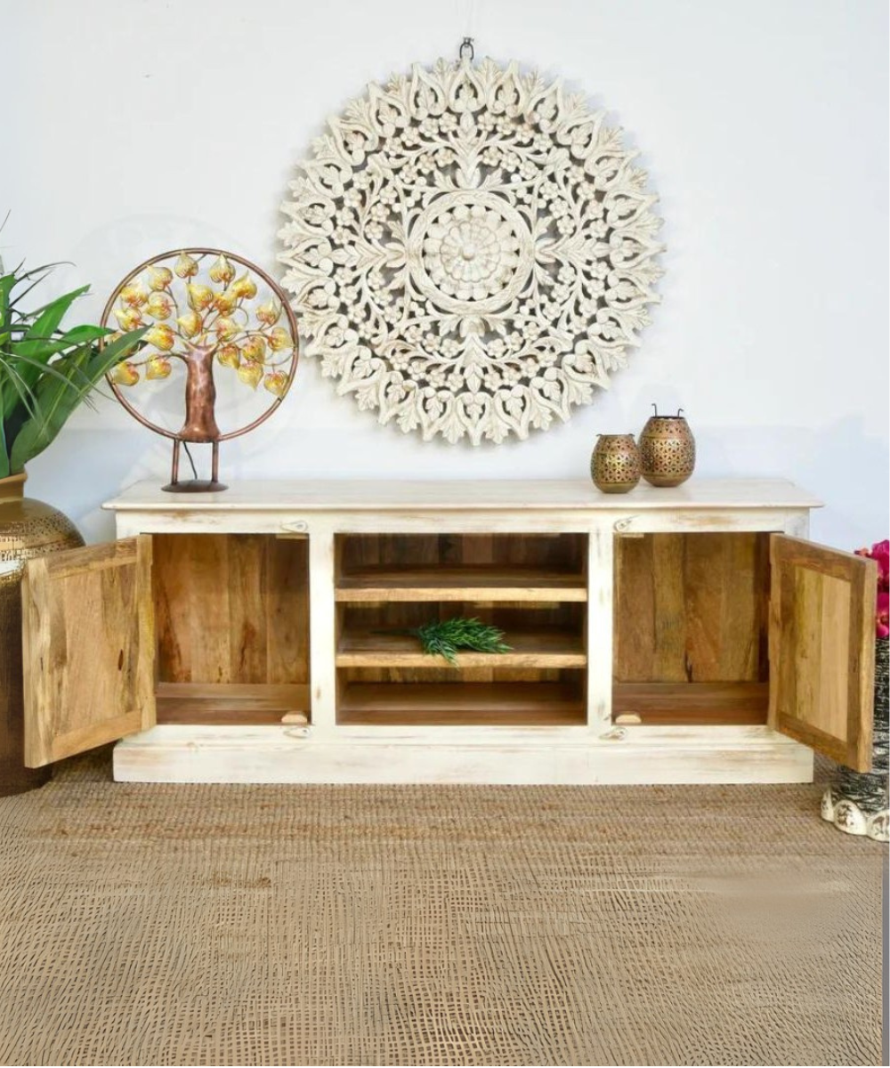 Close-Up of Carved Cabinet Detailing