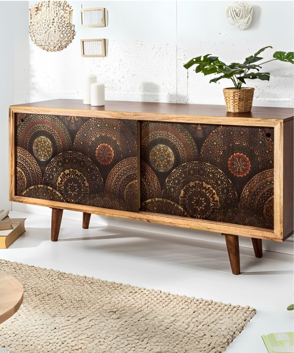 Sliding Doors with Geometric Design