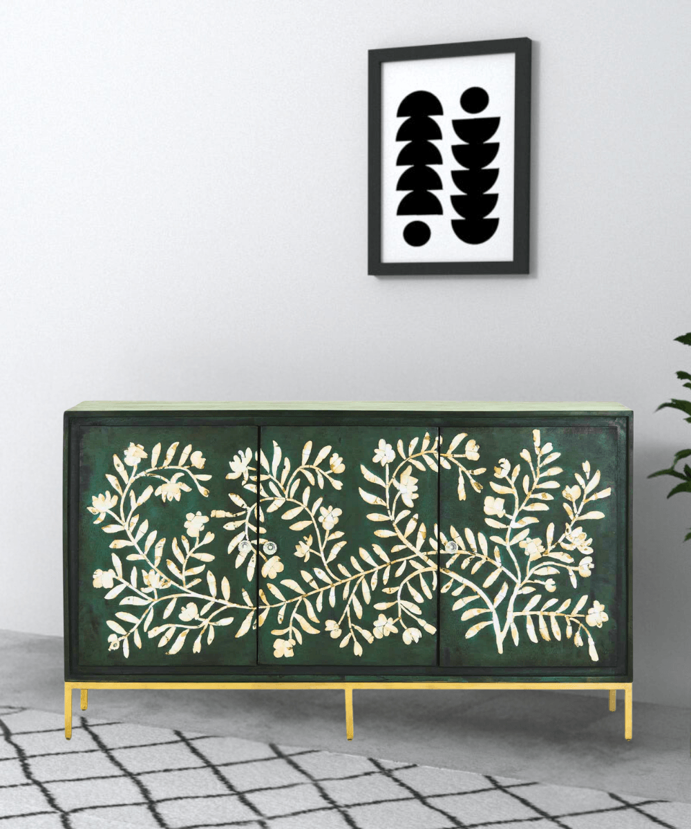 Niktan Export Mother of Pearl Inlaid Sideboard Exquisite - NikTan Export
Raja Mother of Pearl Sideboard – Front View