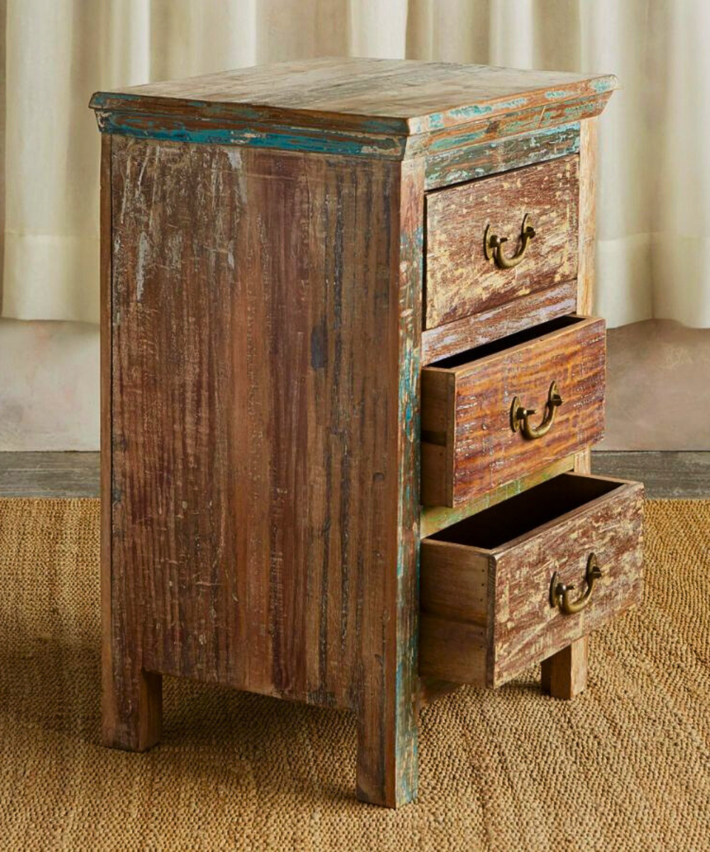 Distressed Finish and Subtle Color Variations on Reclaimed Wood