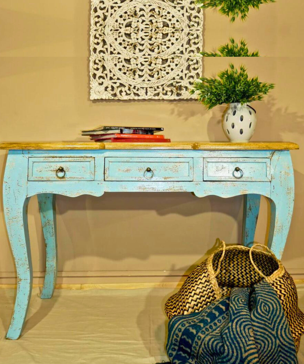 Antique Indian Console Table – Front View
