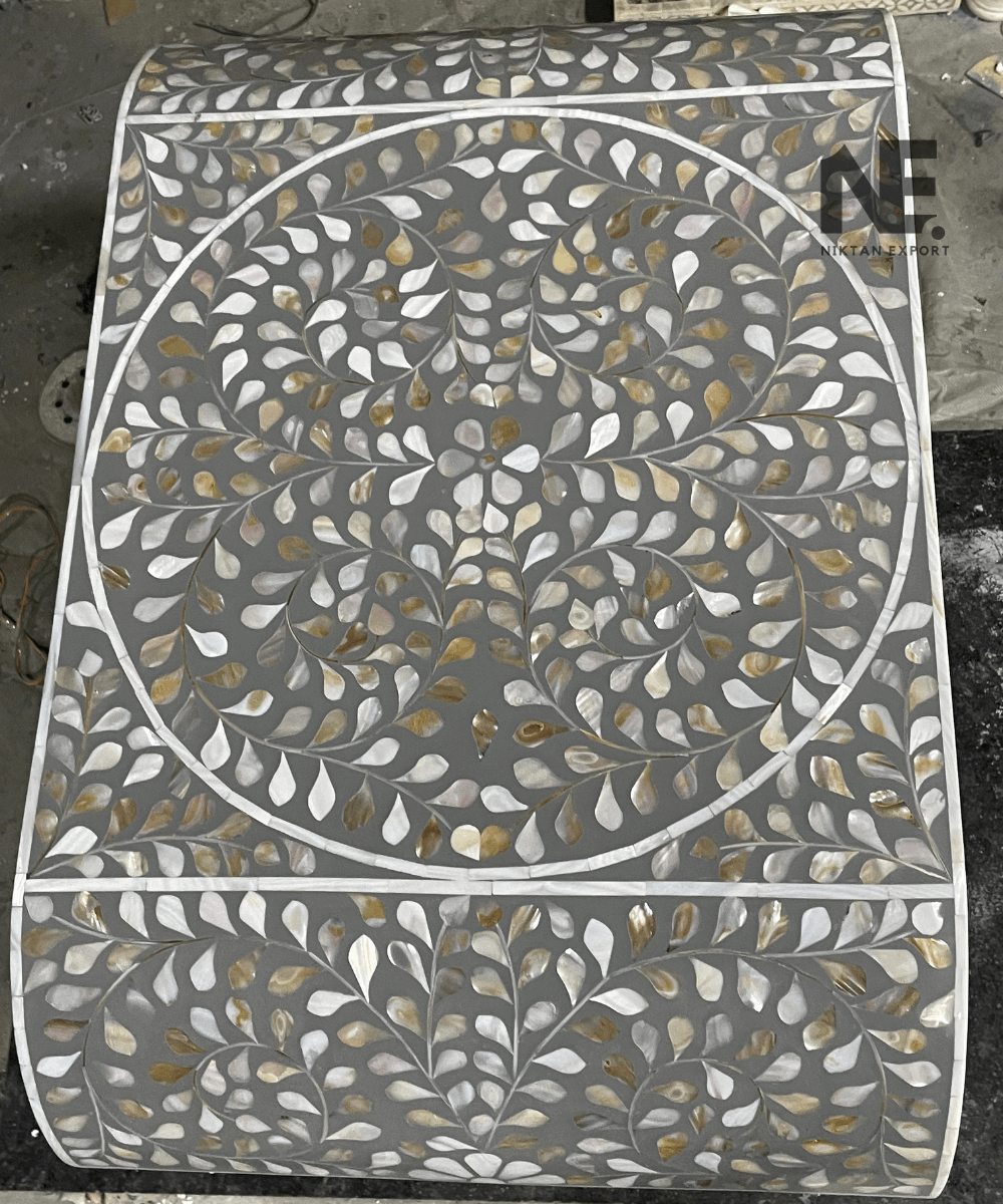 Top View Showing Brass Handles and Smooth Finish