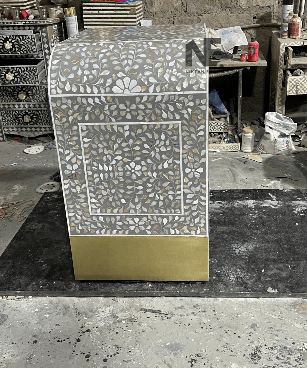 Bedroom Setting Featuring Ebony Essence Nightstand