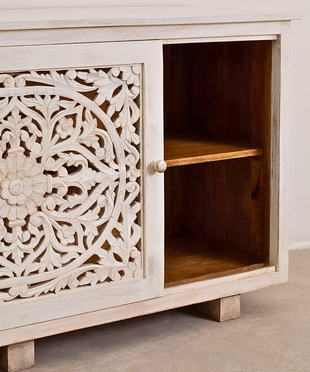 Open view showcasing spacious storage compartments