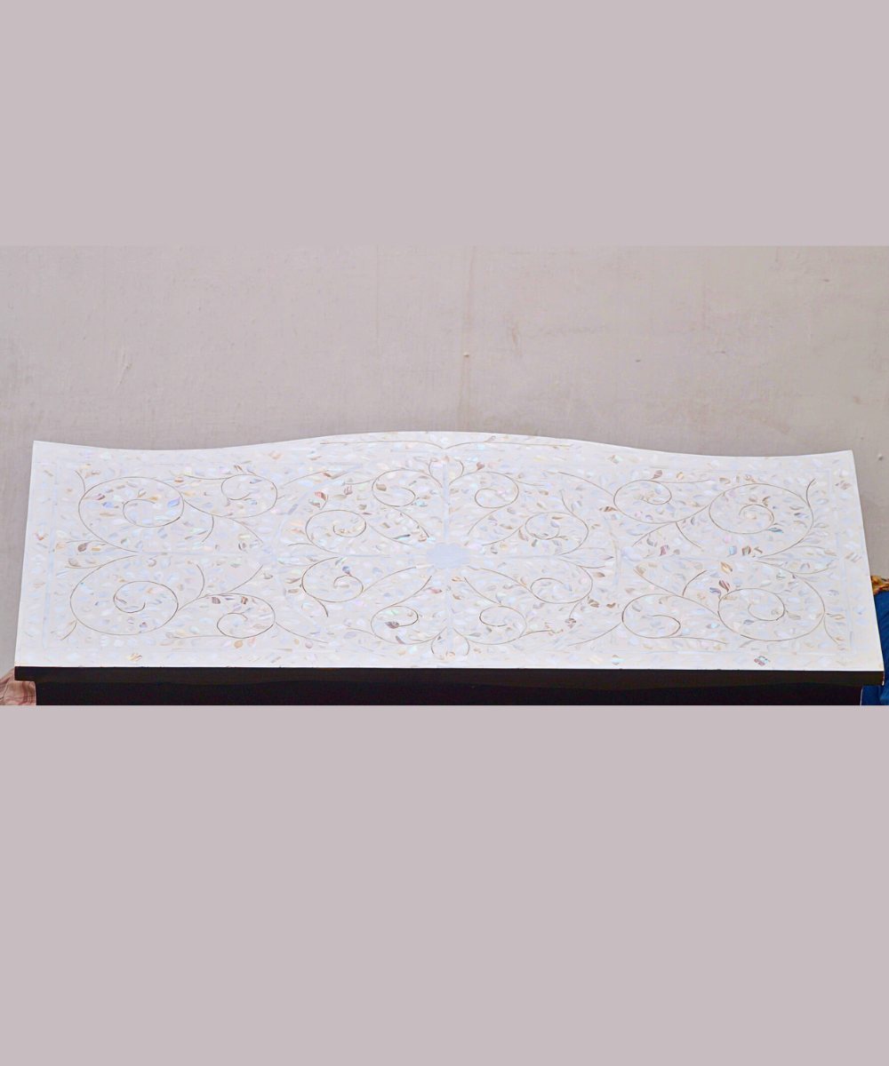 Mother of Pearl French Style Chest – 3 Drawer White Floral