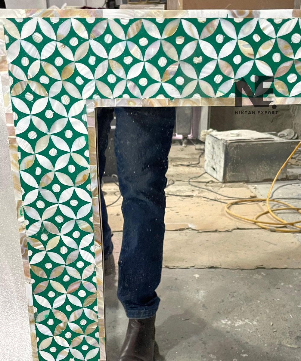 Close-Up of Star Pattern Inlay