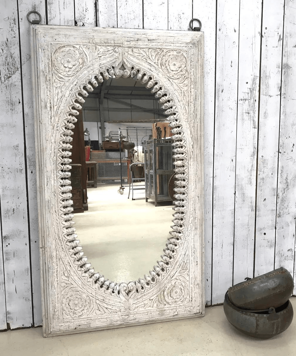 Niktan Export Rustic Distress Wooden Mirror Frame - NikTan Export
Full view of Wooden Mirror Frame in brown distressed finish