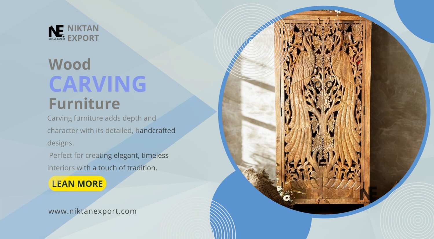 Handcrafted bone inlay and carving furniture from Niktan Export, designed for global interiors with premium artisan detailing