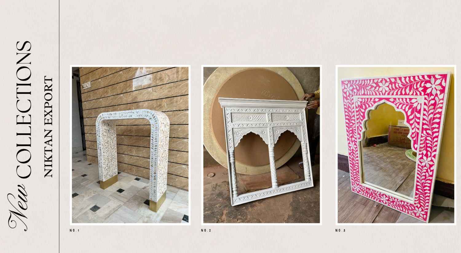 Artisan-crafted Bone Inlay and Mother of Pearl Furniture by Niktan Export – Luxury handcrafted decor for homes, offices, and projects worldwide