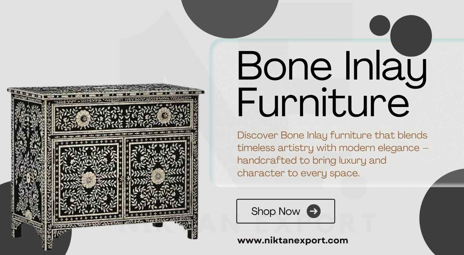 Handmade Bone Inlay and Mother of Pearl Furniture – Premium Artisan Craftsmanship for Luxury Home Decor