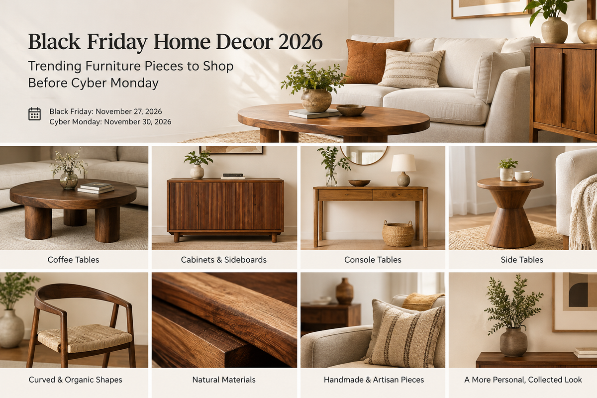 Black Friday Home Decor 2026: Trending Furniture Pieces to Shop Before Cyber Monday