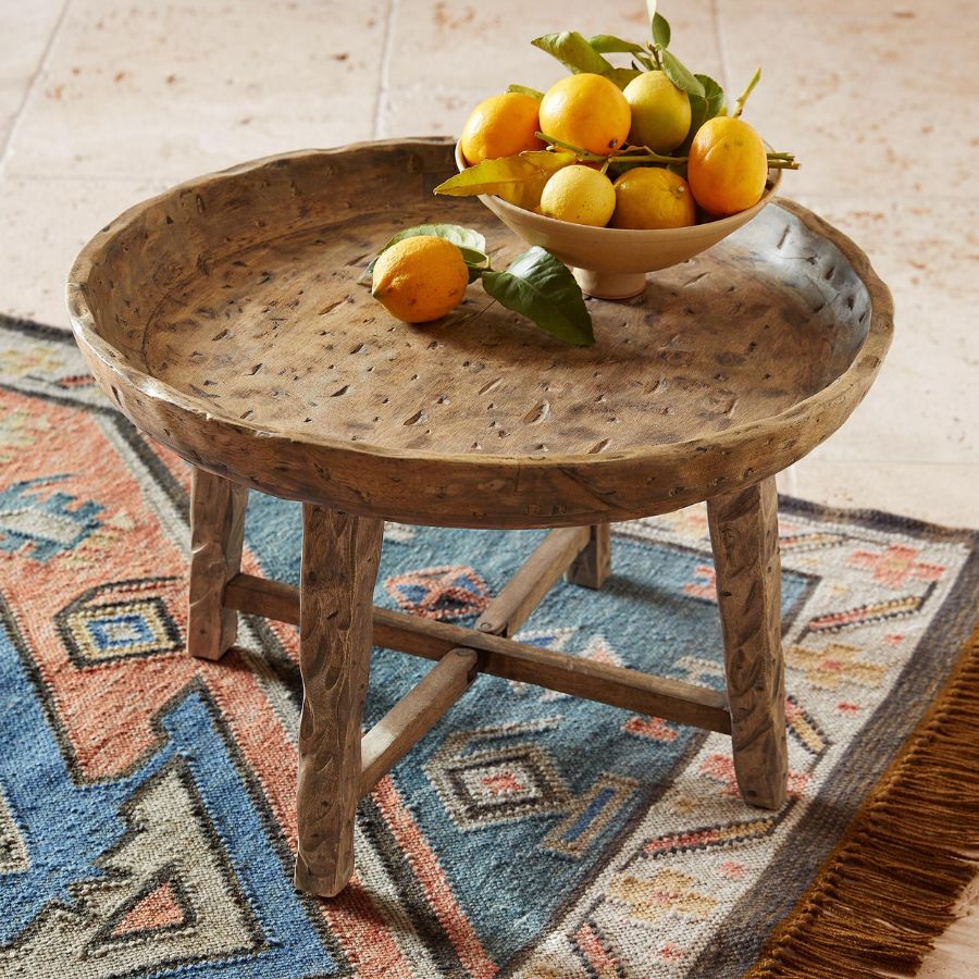 Sangariya Distressed Wooden End Table