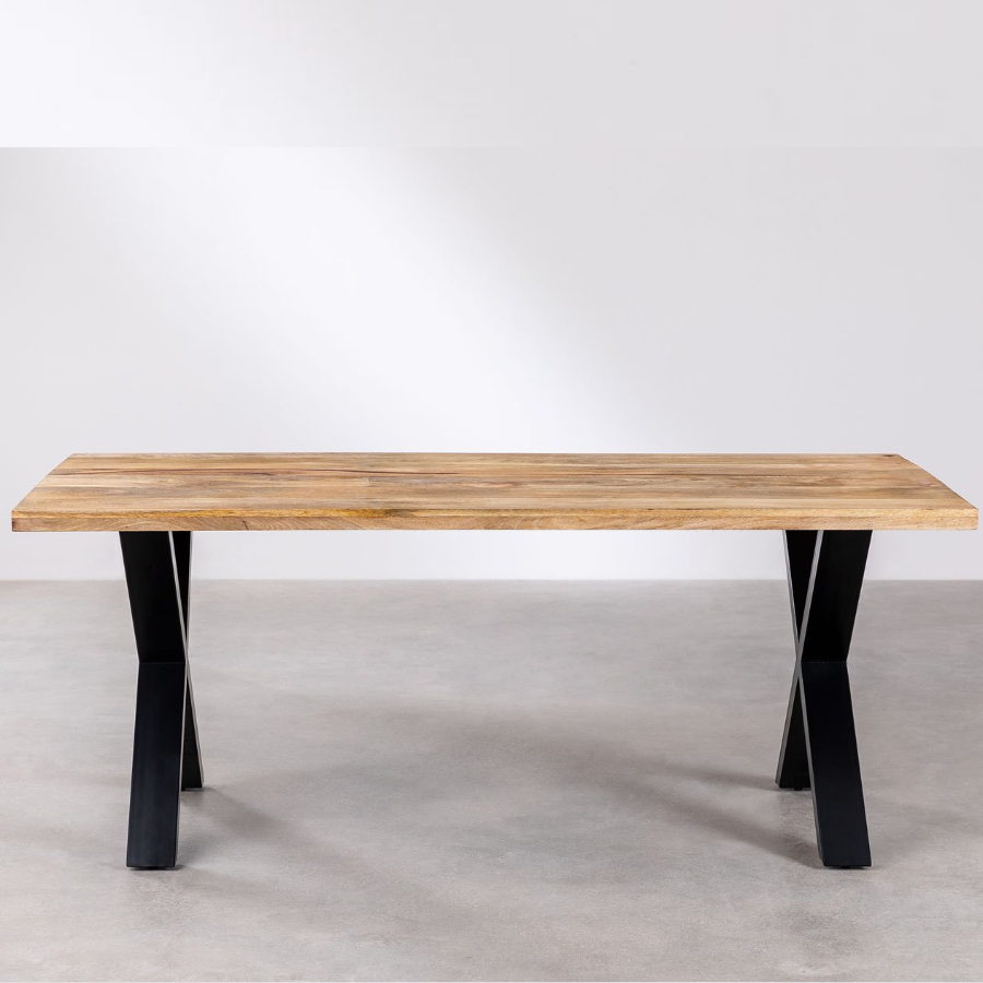 Solidwood Rectangular Dining Table in Mango Wood