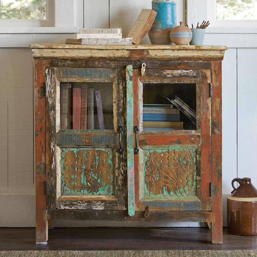 Reclaimed Wood 2 Door Cabinet