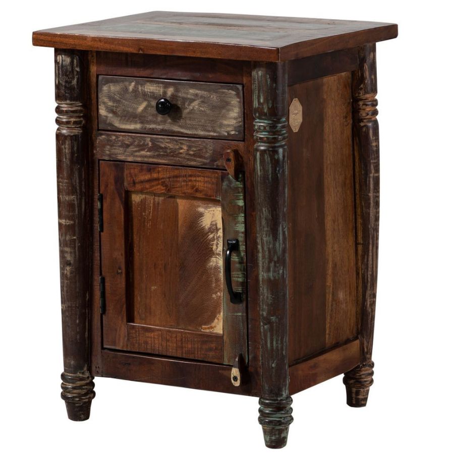 Sangariya Rustic  Bedside Table