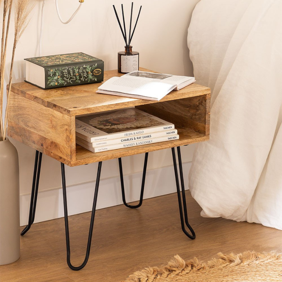 Solid Wood Bedside Table