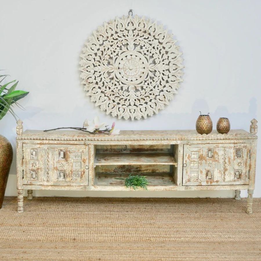 Rustic charm vintage Mango wood TV-Unit