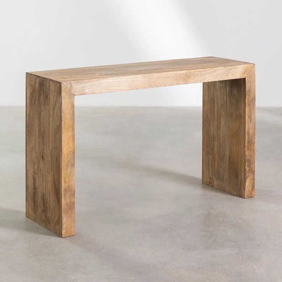 Solid Wood Console Table Ribe Style