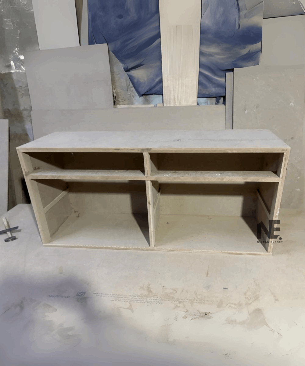 raw angle showing depth and cabinet profile
