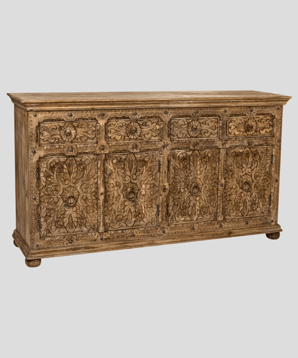 Niktan Export Handcrafted Natural Wood Sideboard Storage - NikTan Export