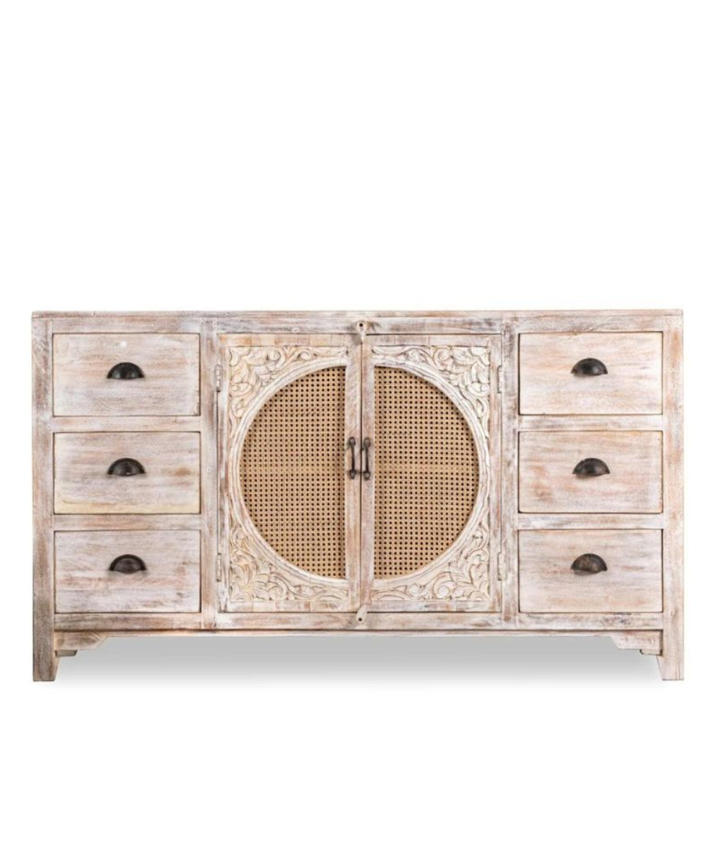 Interior view of cabinet storage space