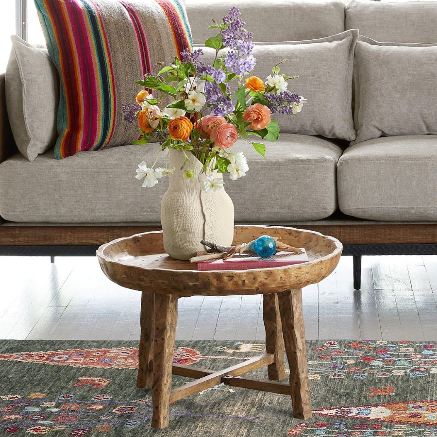 Sangariya Distressed Wooden End Table