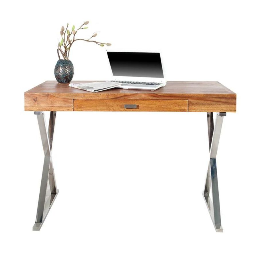 Sheesham Stone Finish Office Table 120cm