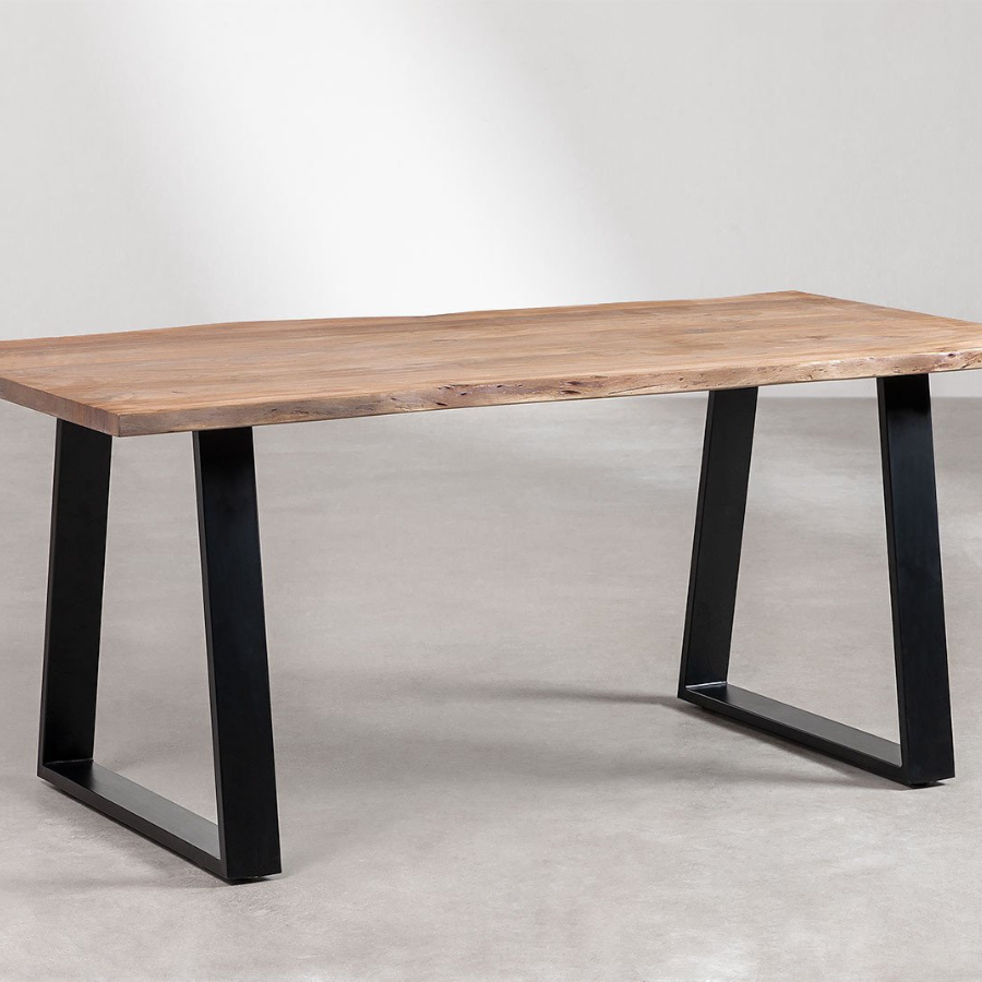 Rectangular Liveedge Dining Table in Acacia Wood