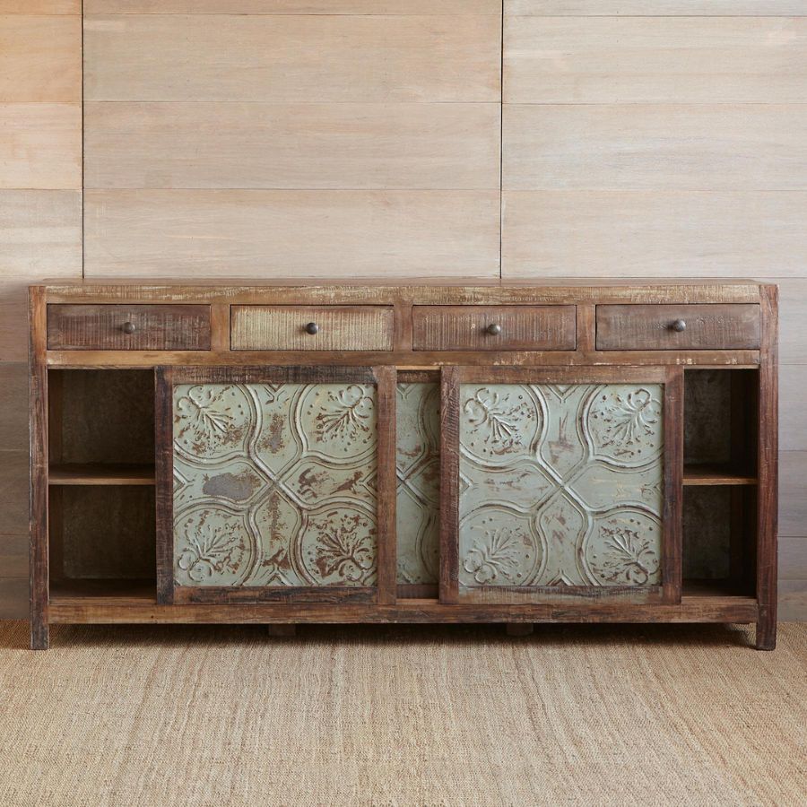 Sangariya Hand Carving Wood Large Sideboard