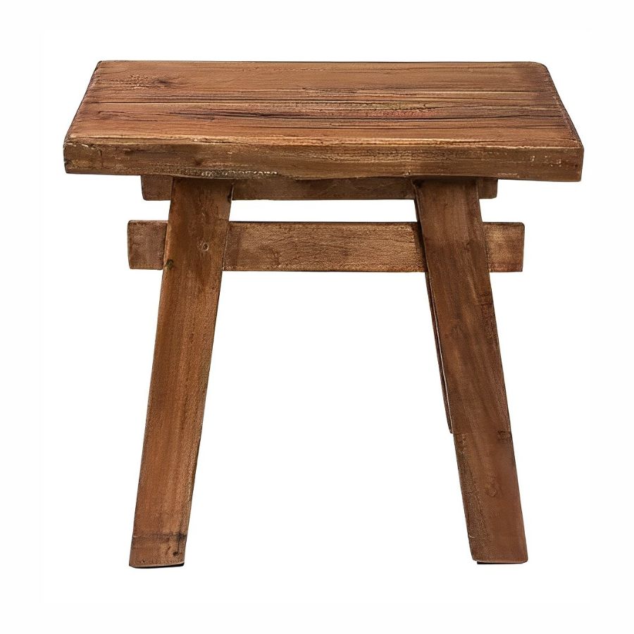 Solid HEMINGWAY 50cm Natural Mahogany Side Table