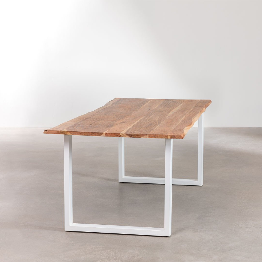 Rectangular Dining Table in Recycled Wood (210x100 cm)