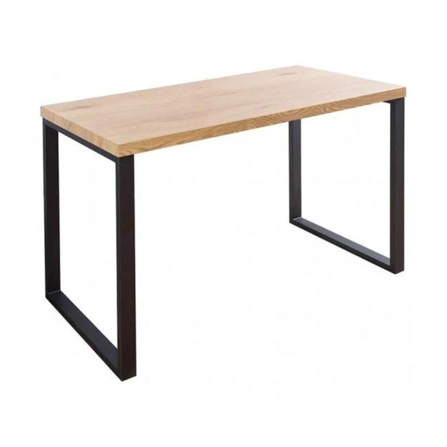 Design Table OAK 120cm Vintage Metal Frame Black - NikTan Export