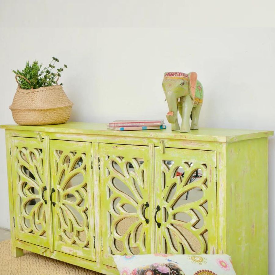 Jaali Design Mirror Sideboard - NikTan Export