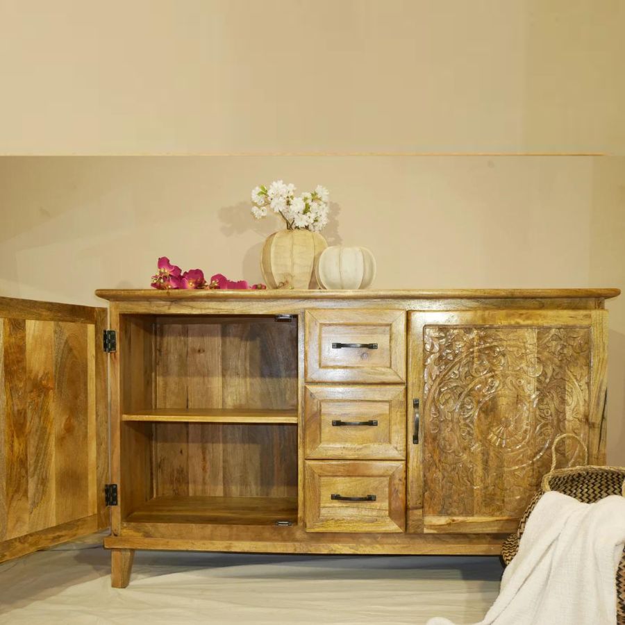 Solid wood Osin Natural Sideboard