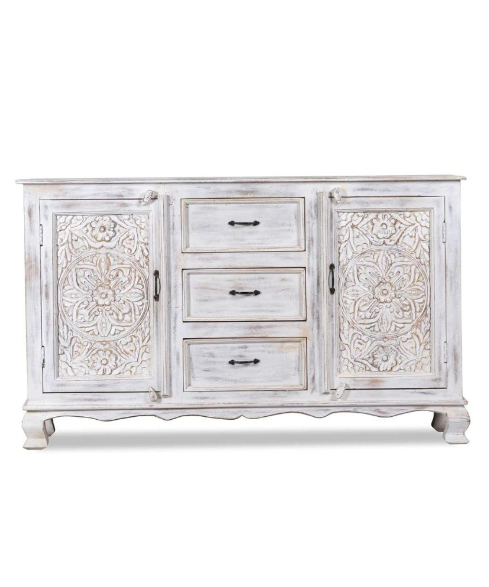 Drawer and Cabinet Close-Up – Hand-Carved Details