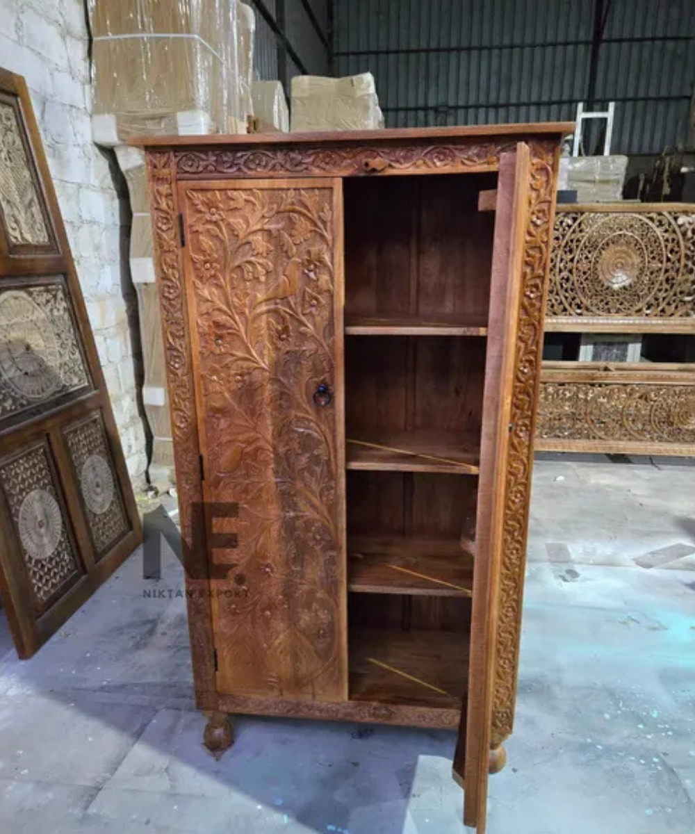 hand carved Tree of Life wardrobe