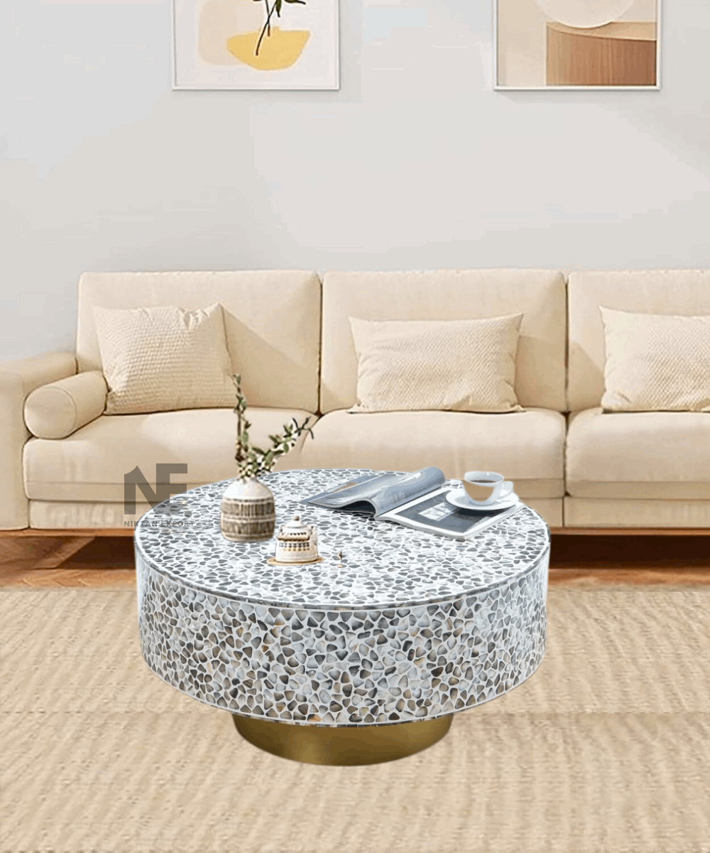 Top view of mother of pearl inlay detailing