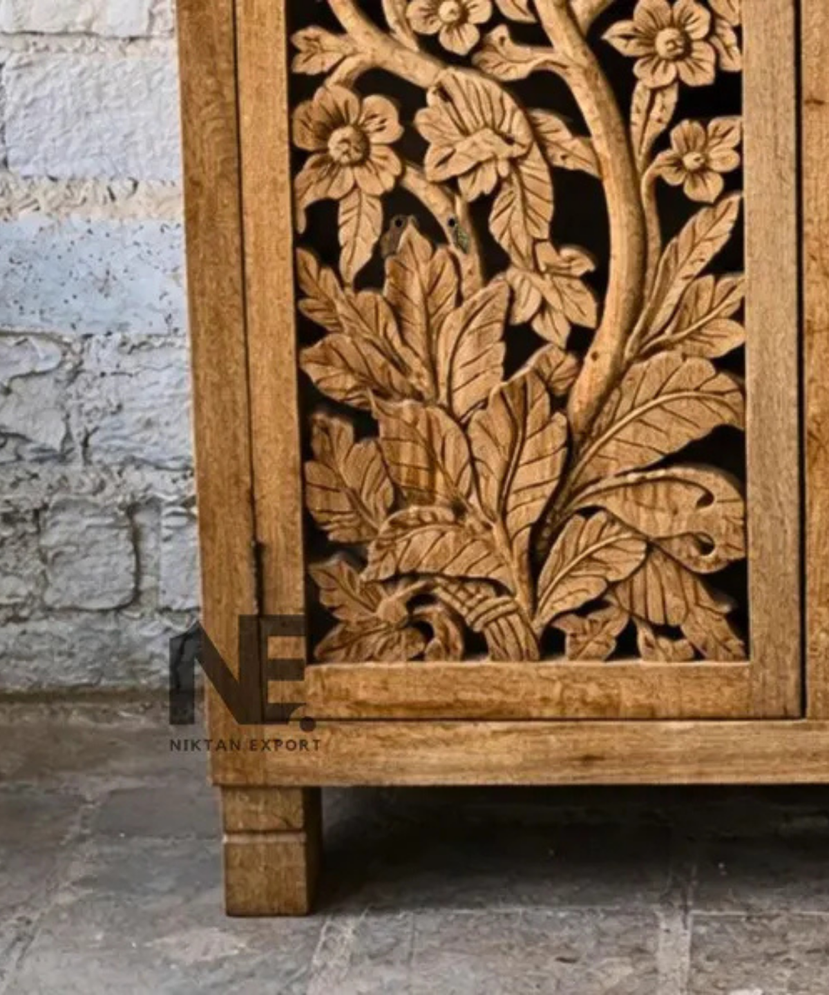 mango wood wardrobe handmade in India
