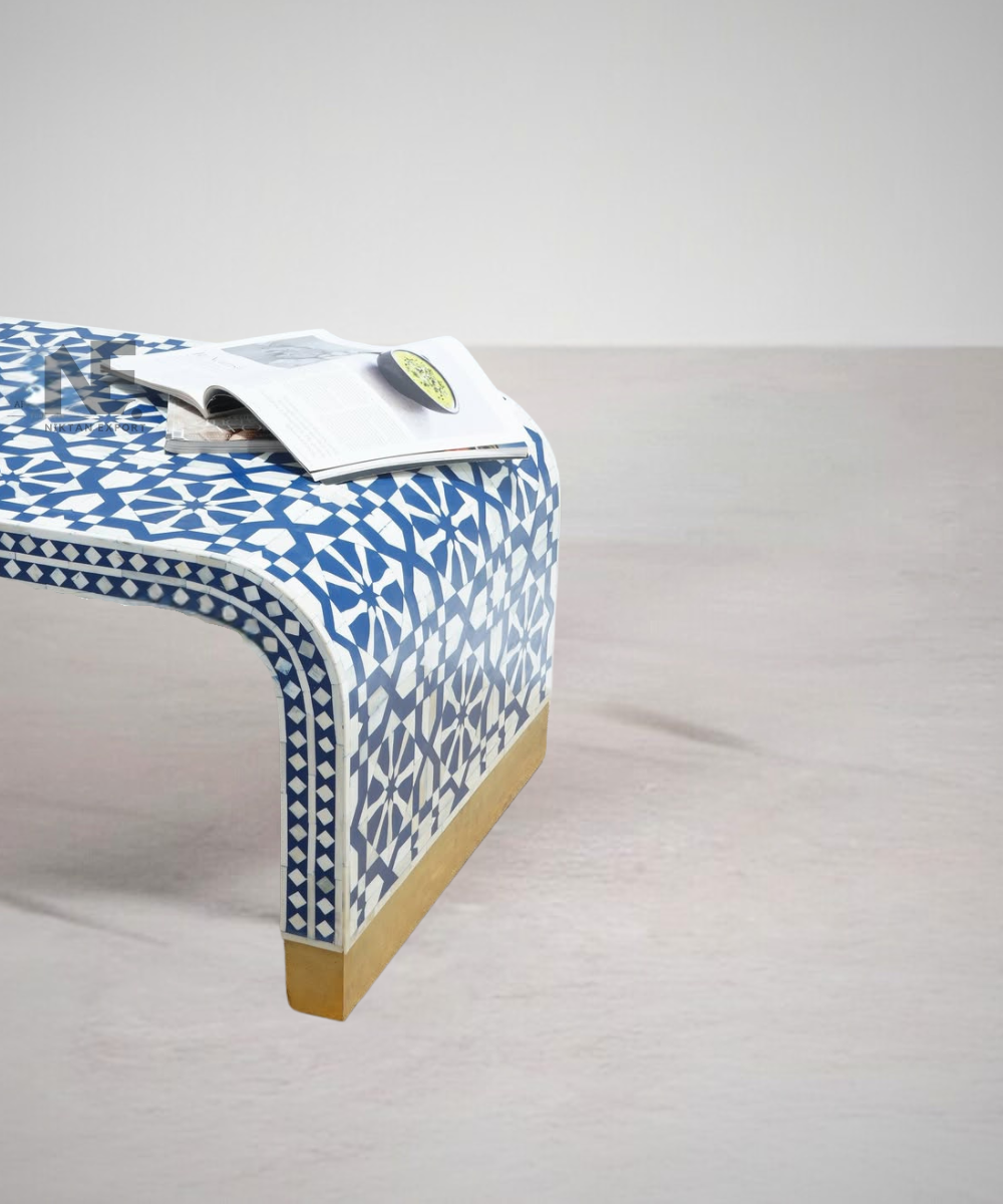 U-Shape Coffee Table Styled in Living Room