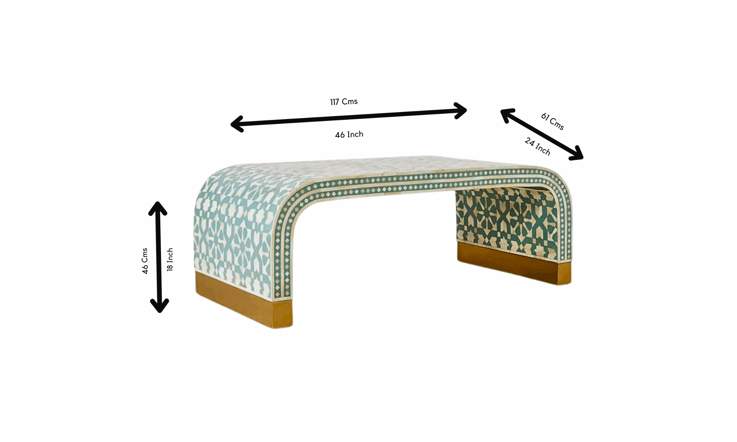 Close-Up of Handcrafted Bone Inlay Detail