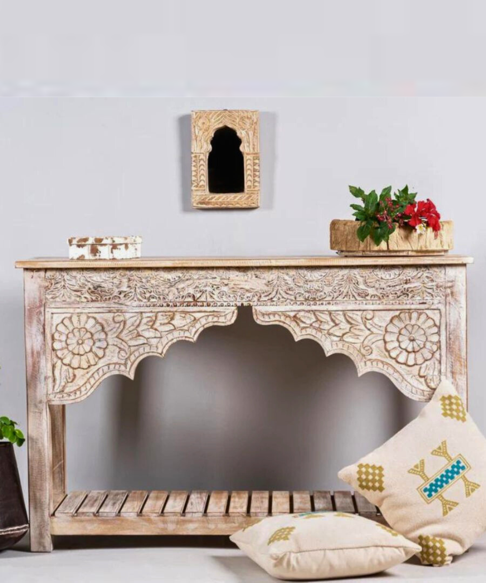 Niktan Export Antique Console Table In Indian Style