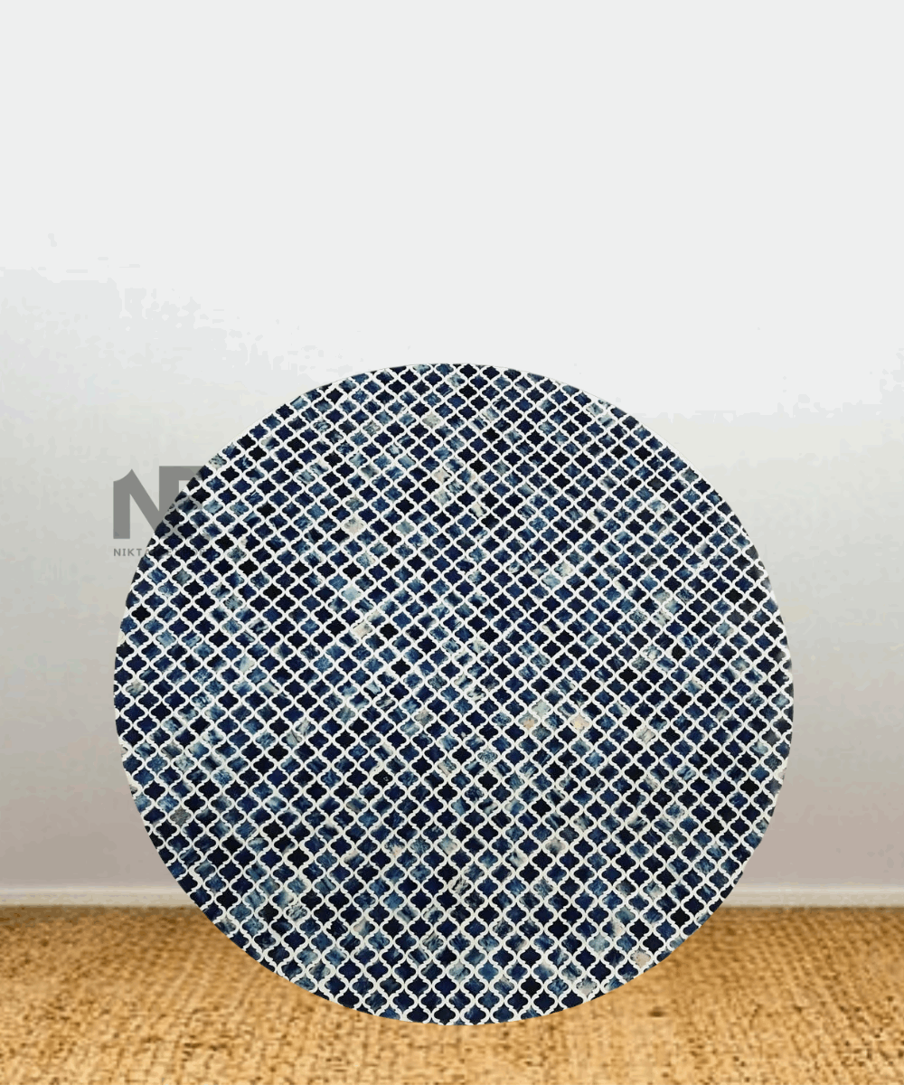 Full view of the table in a modern living room