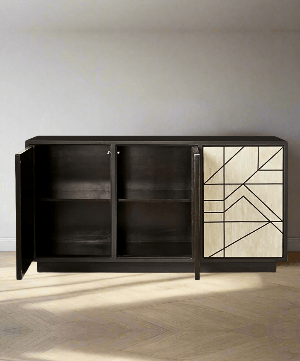 Niktan Export Elegant Abstract Bone Inlay Sideboard - NikTan Export