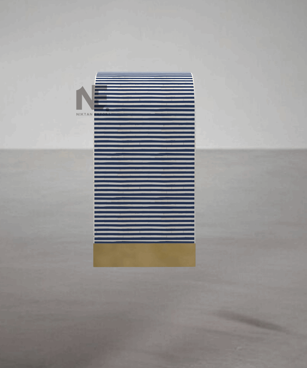 Side profile highlighting waterfall edge design