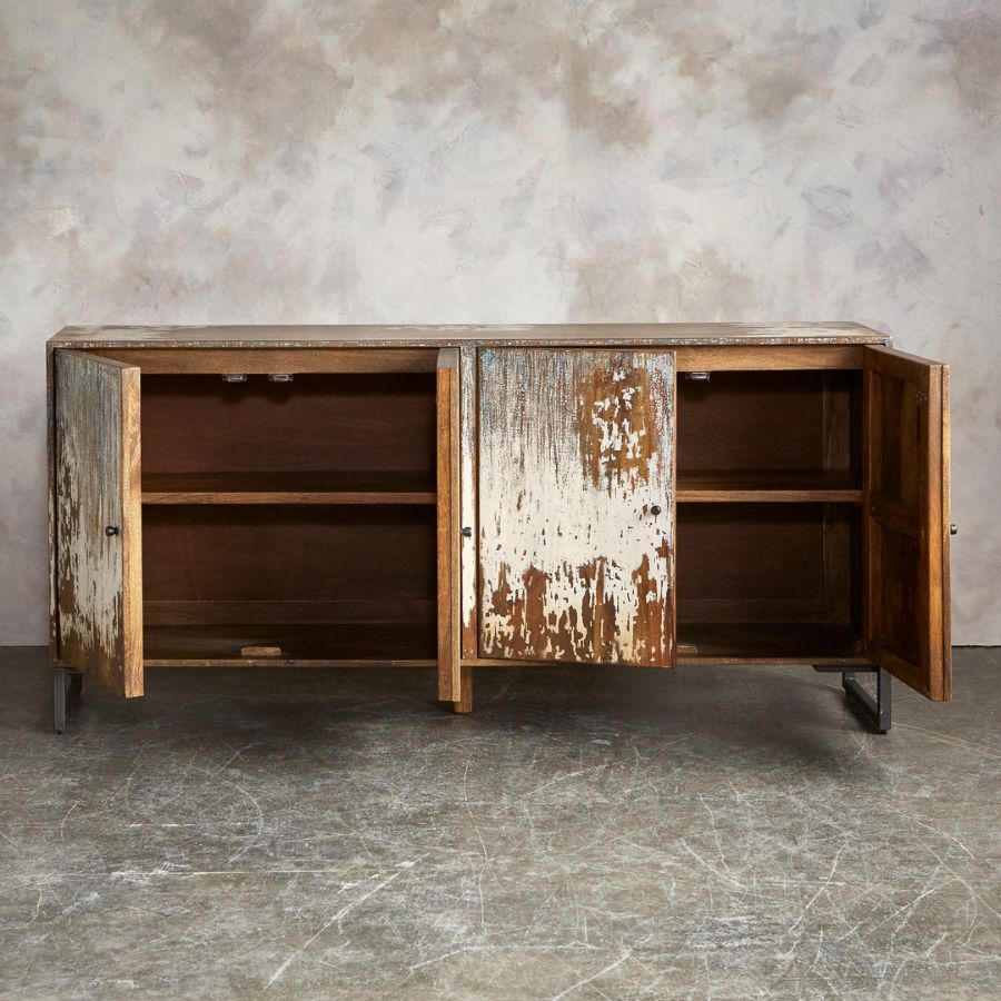 Reclaimed Distress Console Cabinet