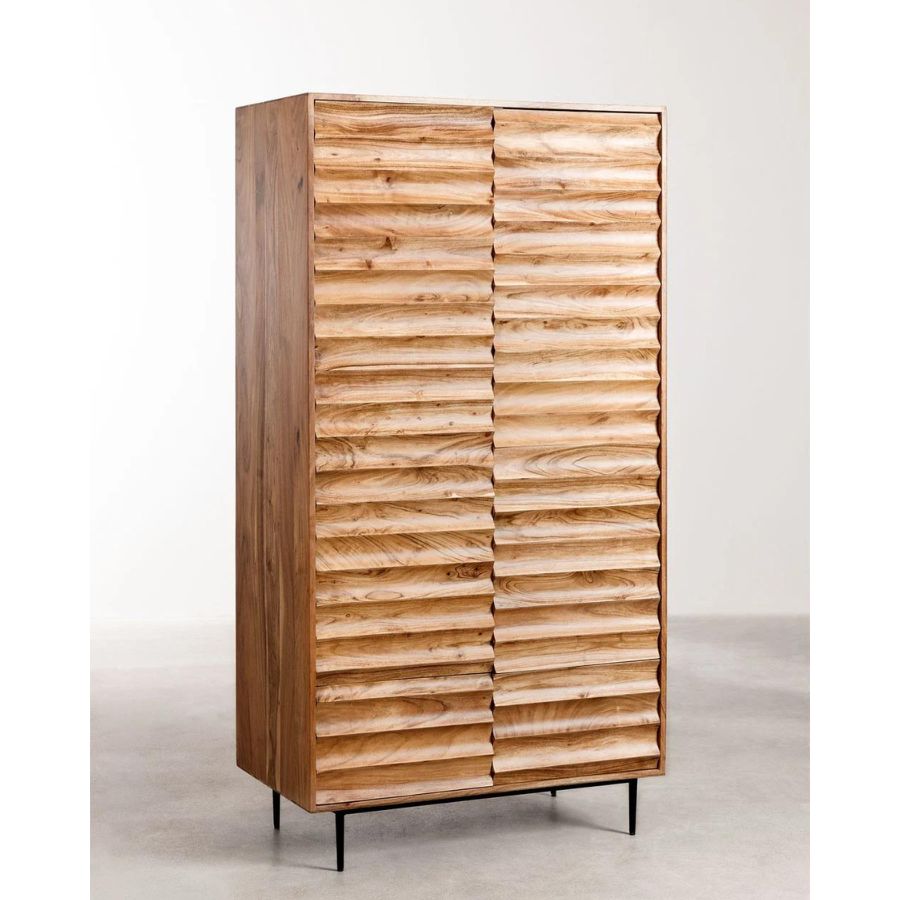 Solid Wood Wardrobe long