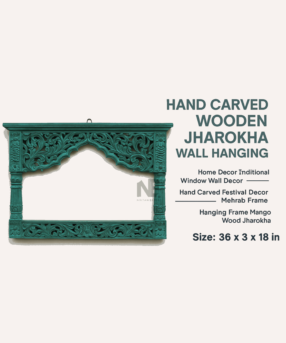 Styled Wall Display with Jharokha Hanging